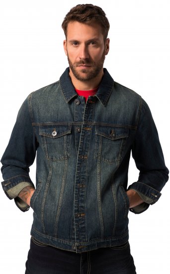 JP1880 Denim Jacket Dark Blue Denim - Chaquetas - Chaquetas Tallas Grandes 2XL-8XL