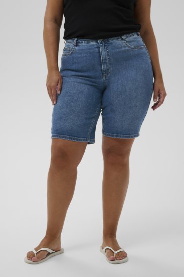Kaffe Curve Emila Denim Shorts Blue - Kaffe Curve - 