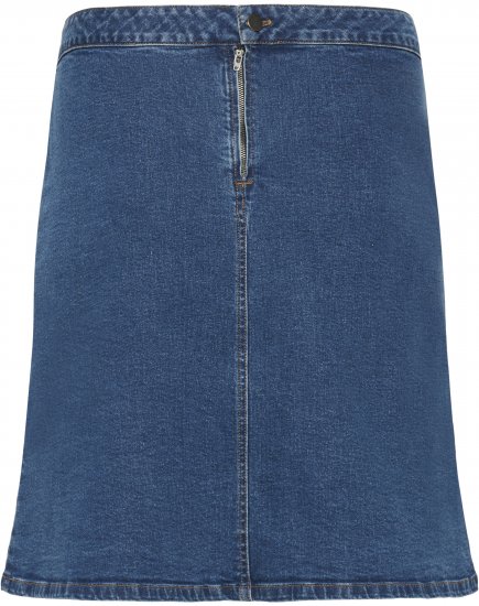 Kaffe Curve Leni Denim Skirt Blue - Faldas - 