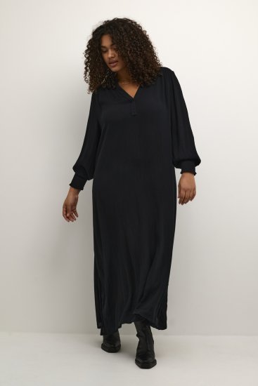 Kaffe Curve Miriam Ami Vestido Negro intenso - Vestidos - 