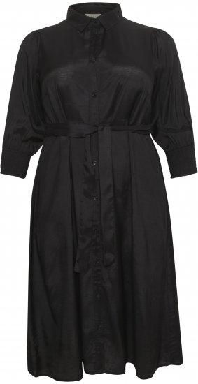 Kaffe Curve Emina Oline Vestido Negro intenso - Vestidos - 