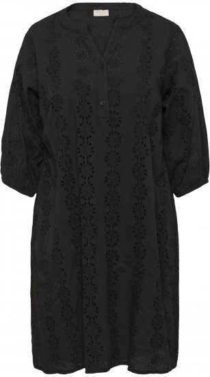 Kaffe Curve Dina Dress Black Deep - Vestidos midi - 