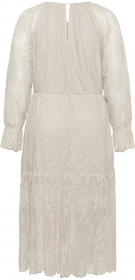 Kaffe Curve Amalie Lace Dress Moonbeam - Vestidos midi - 