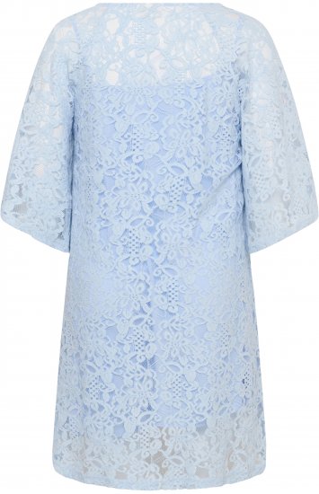 Kaffe Curve Lucy Dress Nantucket Breeze Blue - Vestidos midi - 