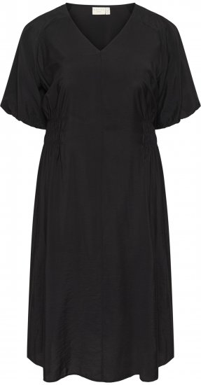 Kaffe Curve Neela Dress Black - Vestidos midi - 
