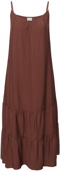 Kaffe Curve Emilia Dress Henna Brown - Vestidos maxi - 
