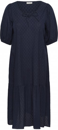 Kaffe Curve Thea Dress Midnight Marine - Vestidos maxi - 