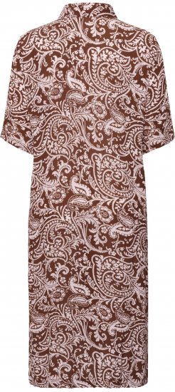 Kaffe Curve Thina Ami Shirt Dress Henna Brown - Vestidos midi - 