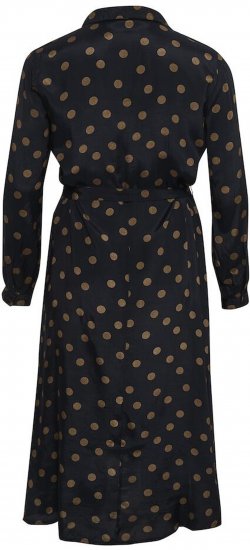 Kaffe Curve Olivia Vestido Negro con Mustang lunares - Vestidos - 