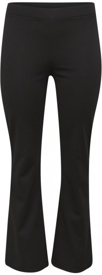 Kaffe Curve Jenna Leggings acampanados Negro intenso - Vaqueros & Pantalones de Mujer Tallas Grandes – Plus Size - 