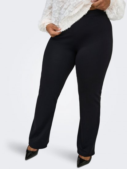 Only Carmakoma Pever Flared Pants Black - Pantalones - 