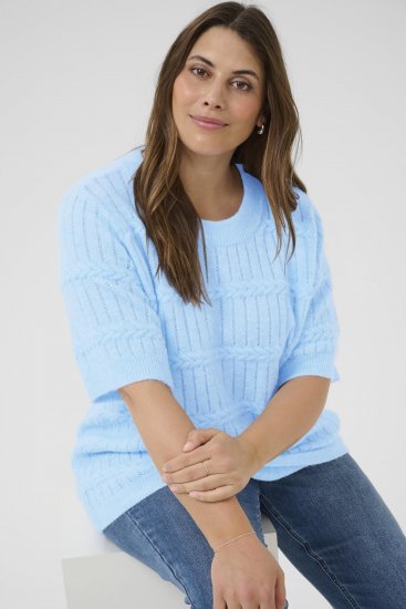 Kaffe Curve Minia Pullover Powder Blue Melange - Jerséis de punto - 