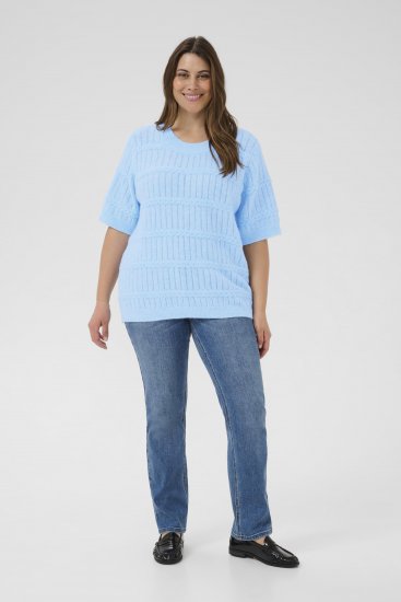 Kaffe Curve Minia Pullover Powder Blue Melange - Jerséis de punto - 