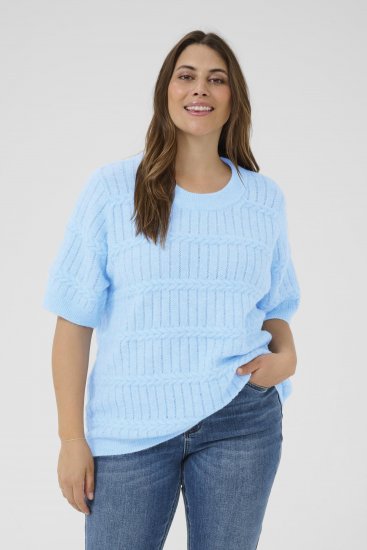 Kaffe Curve Minia Pullover Powder Blue Melange - Jerséis de punto - 