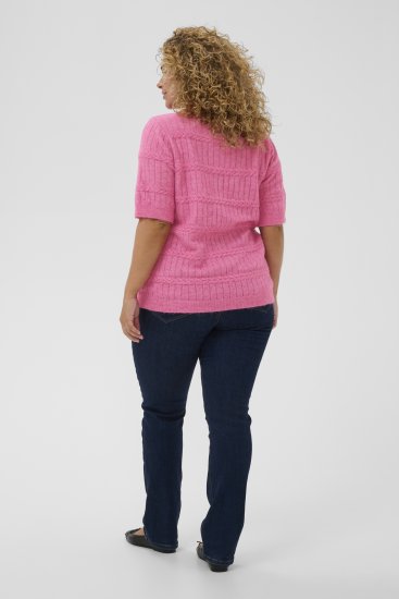 Kaffe Curve Minia Pullover Pink Power Melange - Jerséis de punto - 