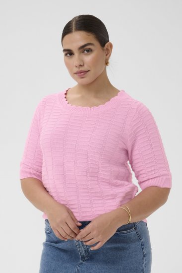 Kaffe Curve Lotia Pullover Pink Frosting - Jerséis de punto - 