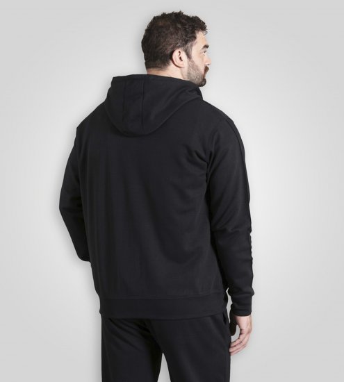 Duke Kenilworth Pin Tuck Sleeves Zip Through Hoodie Dark Navy - Sudaderas - Sudaderas 2XL-12XL