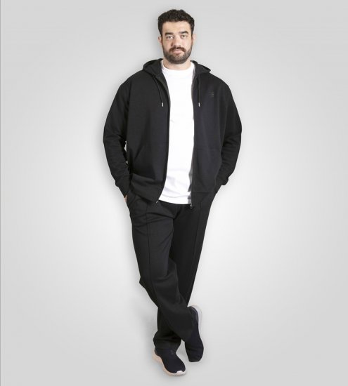 Duke Kenilworth Pin Tuck Sleeves Zip Through Hoodie Dark Navy - Sudaderas - Sudaderas 2XL-12XL
