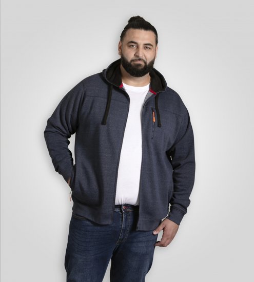 D555 Mansfield Hoodie with Zipper Navy - Sudaderas - Sudaderas 2XL-12XL