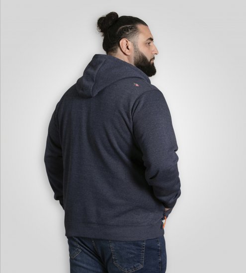 D555 Mansfield Hoodie with Zipper Navy - Sudaderas - Sudaderas 2XL-12XL