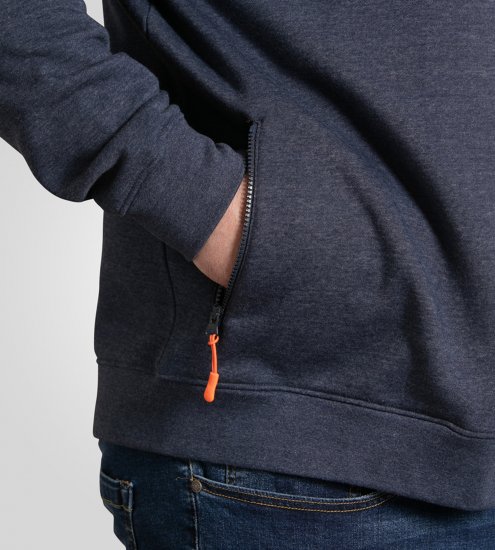 D555 Mansfield Hoodie with Zipper Navy - Sudaderas - Sudaderas 2XL-12XL