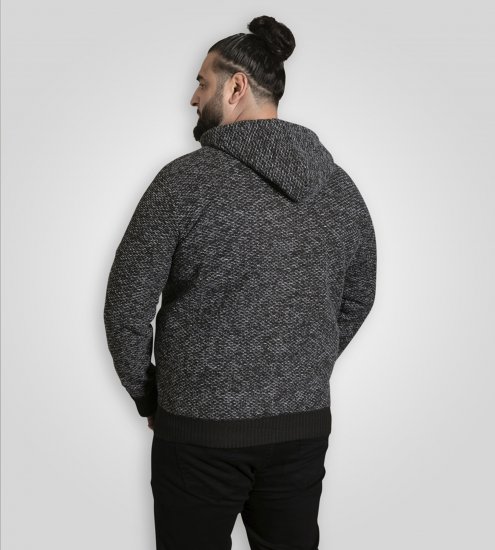 Duke Fareham Bonded Sherpa Lining Knitted Hoodie Grey - Sudaderas - Sudaderas 2XL-12XL