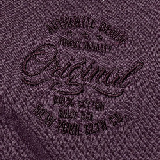 Kam Jeans 7082 Garment DYE with Zipper Hoodie Purple - Sudaderas - Sudaderas 2XL-12XL