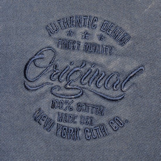 Kam Jeans 7082 Garment DYE with Zipper Hoodie Vintage Indigo - Sudaderas - Sudaderas 2XL-12XL