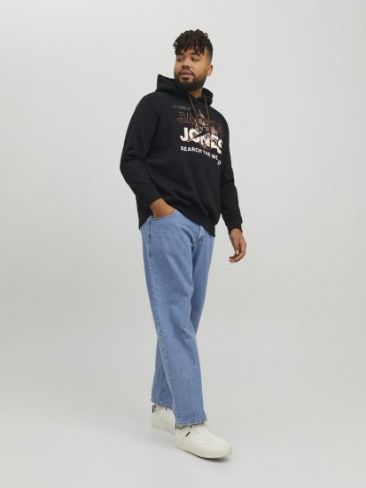 Jack & Jones Hunt Hoodie Black - Sudaderas - Sudaderas 2XL-12XL