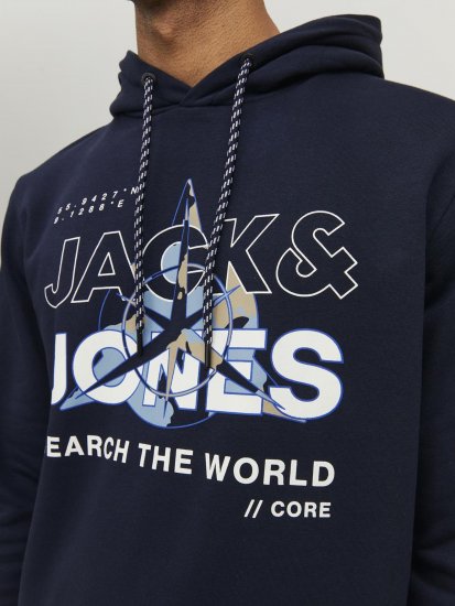 Jack & Jones Hunt Hoodie Navy - Sudaderas - Sudaderas 2XL-12XL
