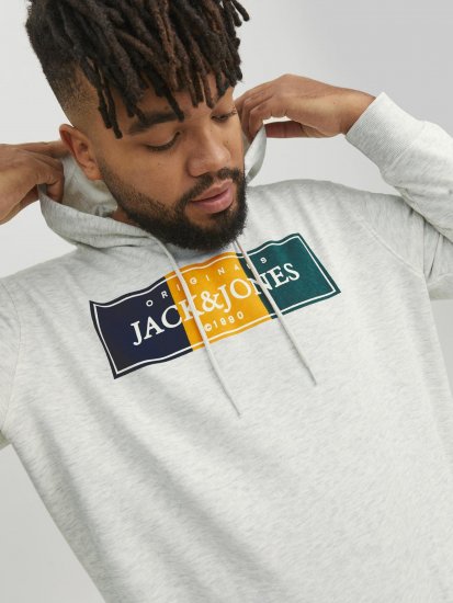 Jack & Jones Codyy Hoodie White - Sudaderas - Sudaderas 2XL-12XL