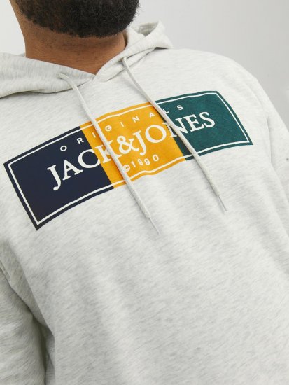 Jack & Jones Codyy Hoodie White - Sudaderas - Sudaderas 2XL-12XL