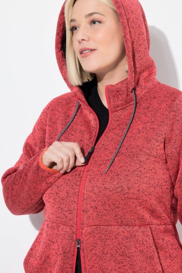 Ulla Popken Sweater Knit Fleece Hoodie Coral - Ulla Popken - Ulla Popken Ropa de Tallas Grandes