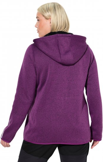 Ulla Popken Sweater Knit Fleece Hoodie Aubergine - Sudaderas y hoodies - 