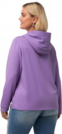 Ulla Popken City Name Graphic Hoodie Light Purple - Sudaderas y hoodies - 