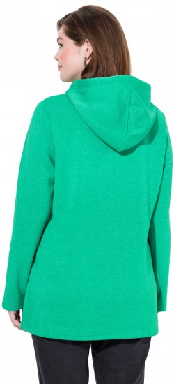 Ulla Popken Lettering GLOWING Hoodie Moss Green - Sudaderas y hoodies - 