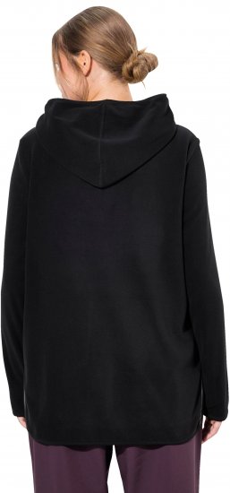 Ulla Popken Fleece Sweatshirt Hoodie Black - Sudaderas y hoodies - 