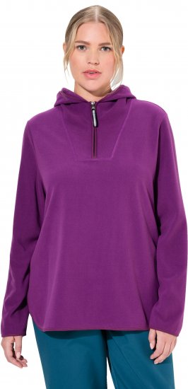 Ulla Popken Fleece Sweatshirt Hoodie Aubergine - Sudaderas y hoodies - 