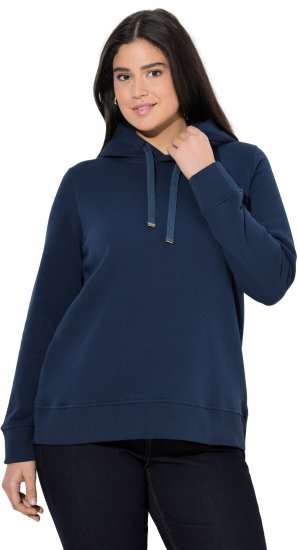 Ulla Popken Relaxed Fit Long Sleeve Hoodie Navy - Sudaderas y hoodies - 