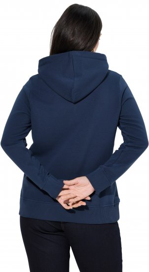 Ulla Popken Relaxed Fit Long Sleeve Hoodie Navy - Sudaderas y hoodies - 