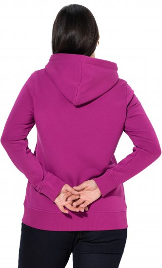 Ulla Popken Relaxed Fit Long Sleeve Hoodie Berry - Sudaderas y hoodies - 