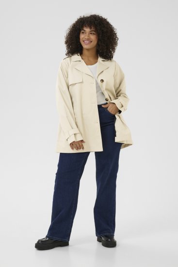Kaffe Curve Tricia Chaqueta Gris pluma - Chaquetas & abrigos - 