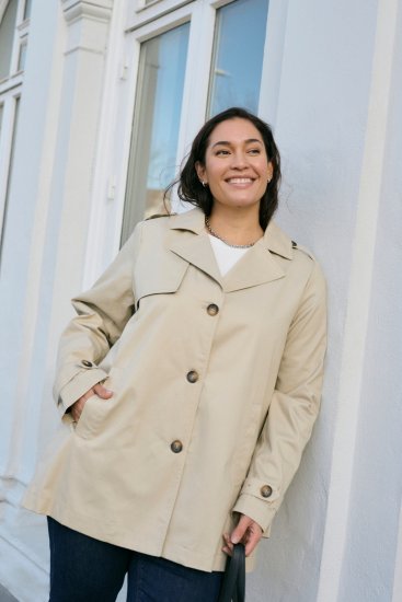 Kaffe Curve Tricia Chaqueta Gris pluma - Chaquetas & abrigos - 