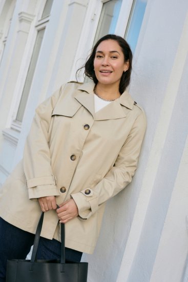 Kaffe Curve Tricia Chaqueta Gris pluma - Chaquetas & abrigos - 