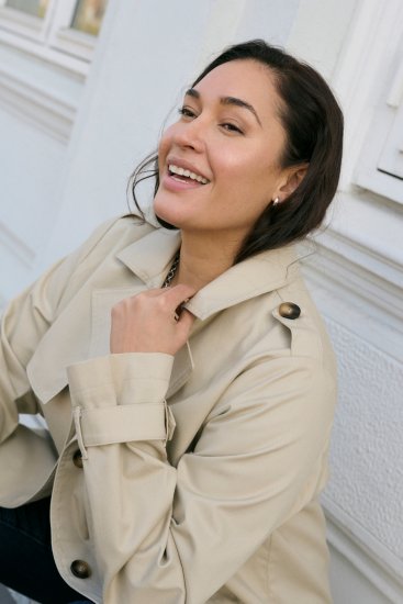 Kaffe Curve Tricia Chaqueta Gris pluma - Chaquetas & abrigos - 