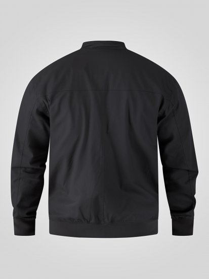 D555 Kent Elastic Rib Hem & Cuffs Harrington Jacket Black - Chaquetas - Chaquetas Tallas Grandes 2XL-8XL