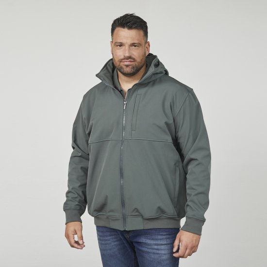 North Latitude 61301 Chaqueta Softshell con Capucha Desmontable Verde Oscuro - Chaquetas - Chaquetas Tallas Grandes 2XL-8XL