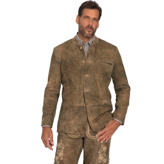JP1880 Traditional Jacket Janker Goat Suede Brown - Ropa de fiesta - Ropa de fiesta – Para celebrar con estilo y comodidad