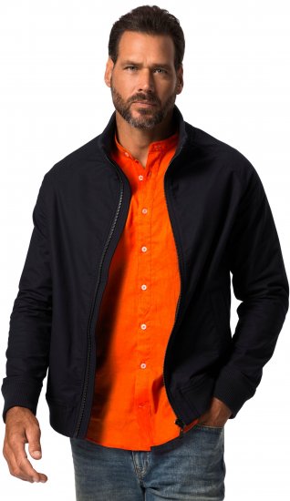 JP1880 Blouson Jacket FLEXNAMIC with Stand-up Collar Navy - Chaquetas - Chaquetas Tallas Grandes 2XL-8XL
