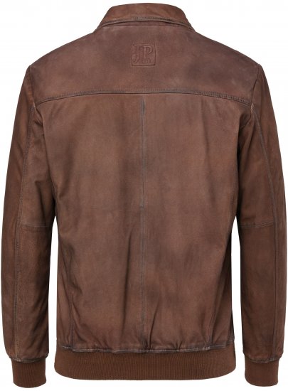 JP1880 Finest Goat Suede Leather Blouson Tobacco Brown - Chaquetas - Chaquetas Tallas Grandes 2XL-8XL
